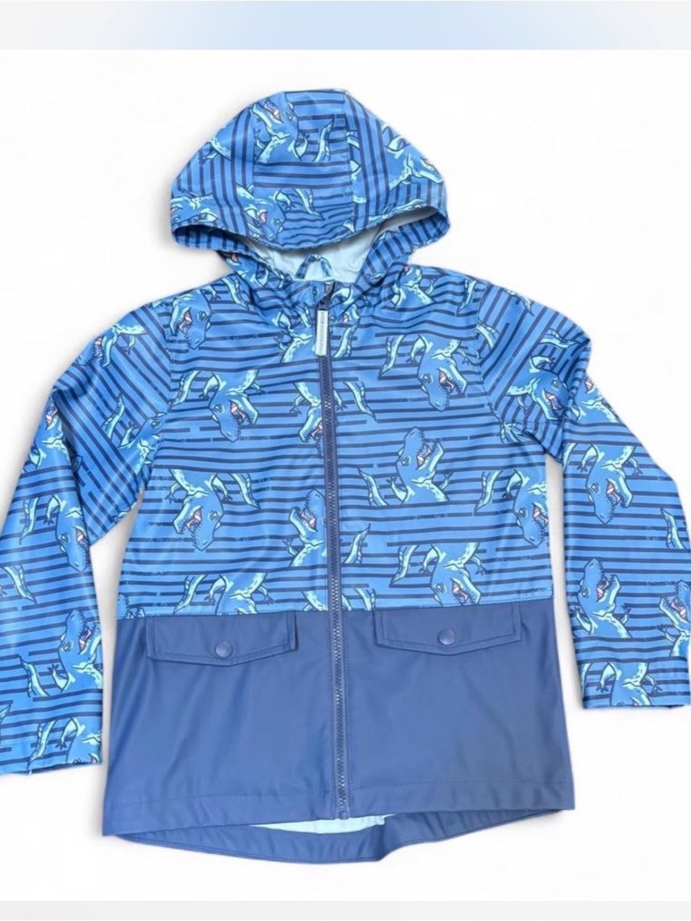 Cat & Jack Dinosaur Hooded Rain Jacket size S (6/7)